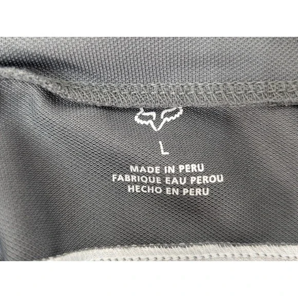 Fox Racing Jersey Top Short Sleeve Women's Large Colorblock Cycling 1/4 Zip Gray - Picture 3 of 8